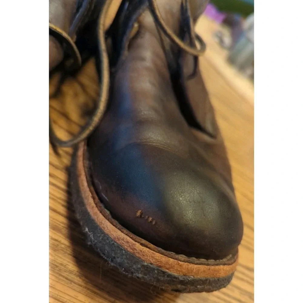 Men's‎ Frye Lace Up Distressed Brown Leather Chukka Ankle Boots 8.5 D